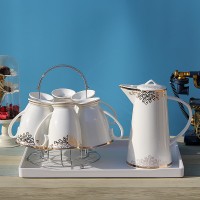 骨瓷水具套装欧式高档陶瓷创意凉水壶家用冷水壶杯子定制logo